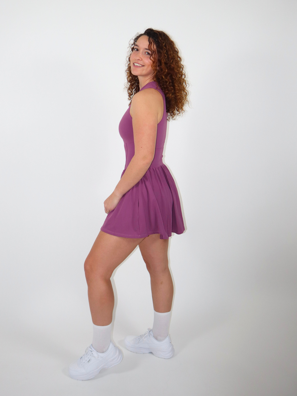 Flow Dress paars