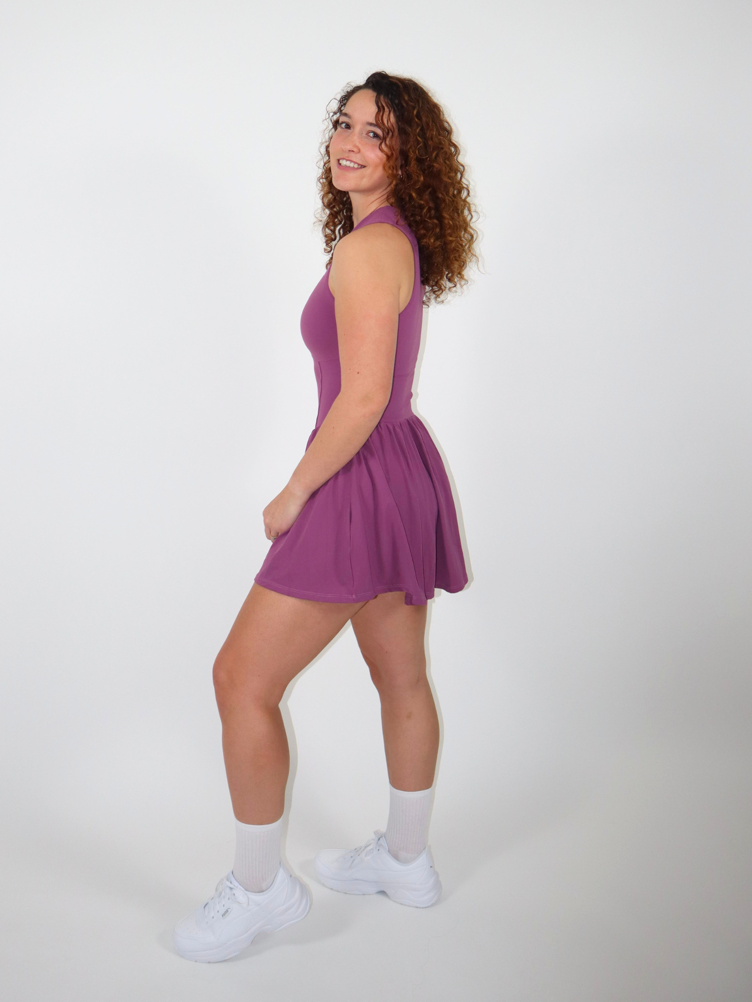 Flow Dress paars
